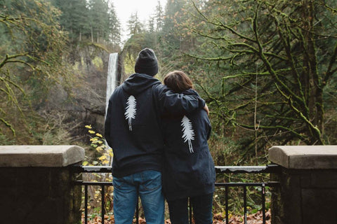 Tree Zip Up Hooded Sweatshirt